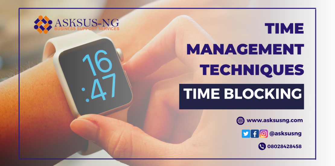 Time management technique: Time blocking